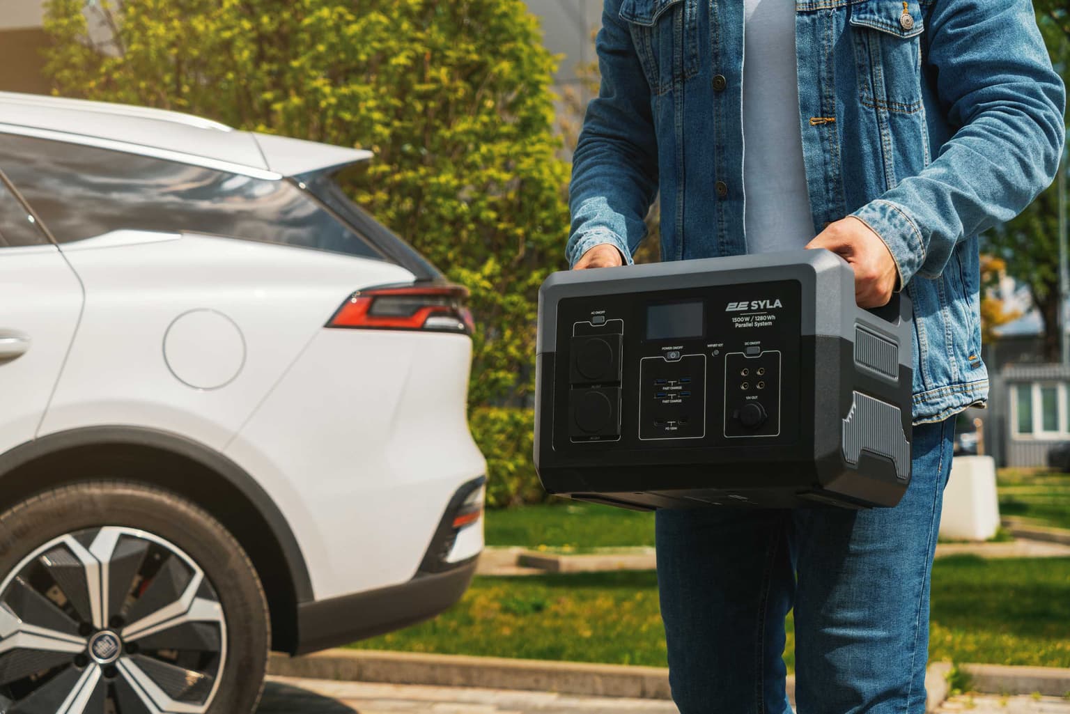 2E Portable Power Station Syla, 1500 W, 1280 Wh, WiFi/BT, Parallel System, Fast Charging - 4