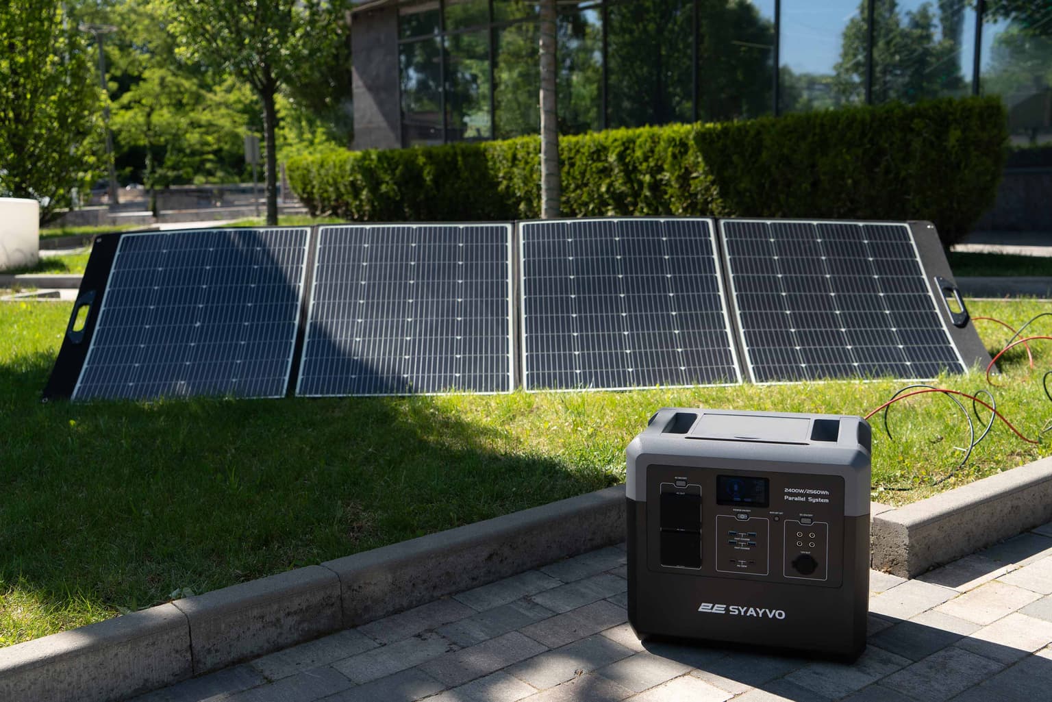 2E Power Station Syayvo 2400W/2560Wh, WiFi/BT, Parallel System, Fast Charging - 3
