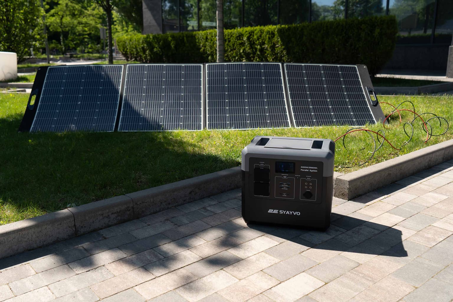 2E Power Station Syayvo 2400W/2560Wh, WiFi/BT, Parallel System, Fast Charging - 4