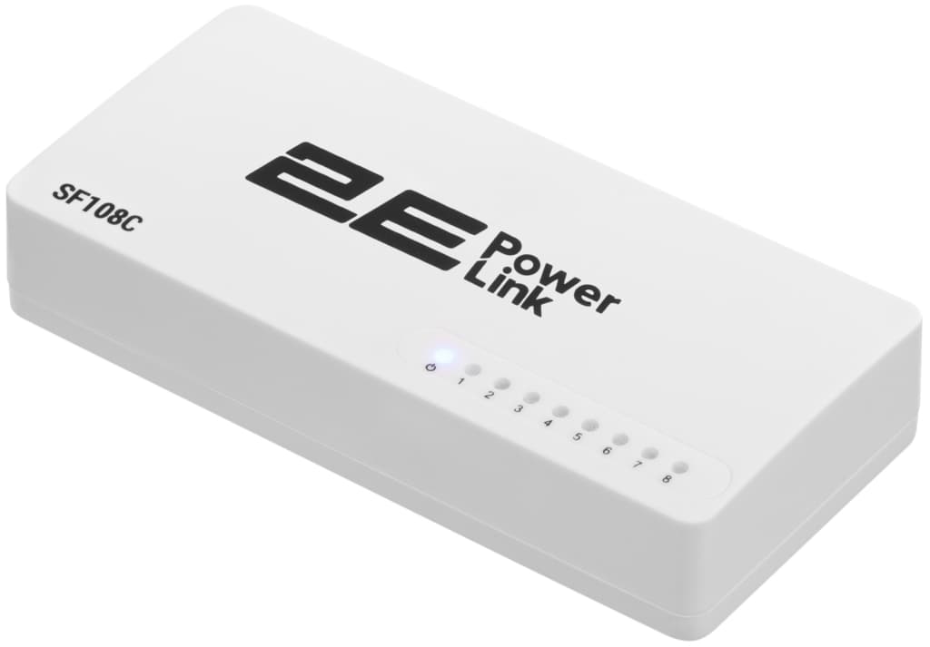 2E PowerLink Switch SF108C 8xFE, Unmanaged