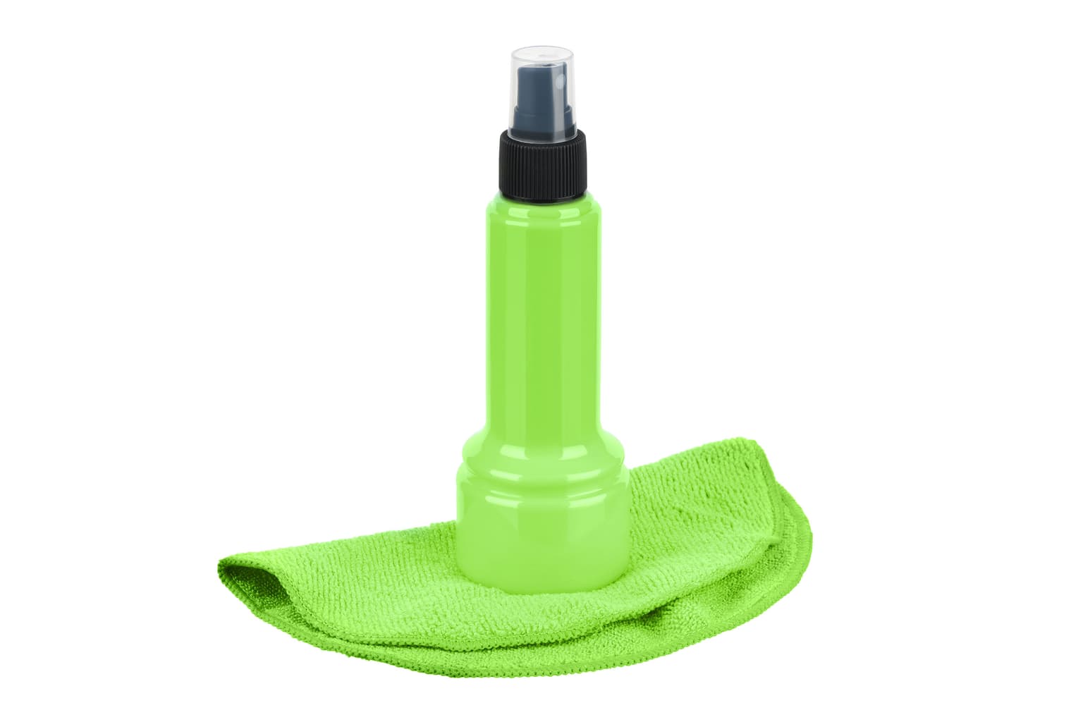 2E Cleaning kit for office equipment (liquid 150ml, whipe 20cm), green - 2