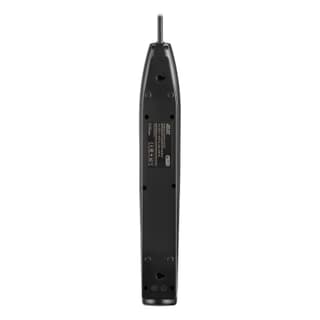 2E Power strip with surge protection, 5m, 5xTypeF, 16A, black - 3