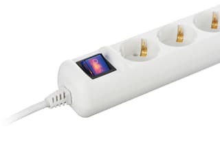 2E Power strip 1.5m, 3xTypeF, 16A, white - 1