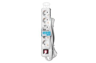 2E Power strip 1.5m, 5xTypeF, 16A, white - 2
