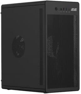 2E-V285B-400, PC case 2E Credo V285B-400 with PSU 2E ATX400, 1xUSB3.0, 1х USB 2.0, 1xUSB Type-C, 1x120mm, VGA 300mm, mATX, black