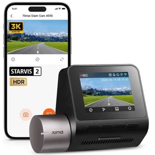 70mai Dash Cam A510, Built in GPS, 140°, Car Video Recorder, Black