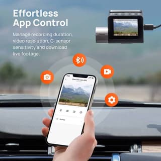 70mai Dash Cam A510, Built in GPS, 140°, Car Video Recorder, Black — 6