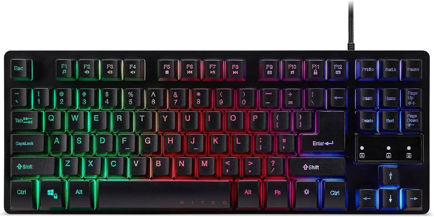 Acer keyboard Nitro, NKW120, USB Standard Black RETAIL PACK US int.
