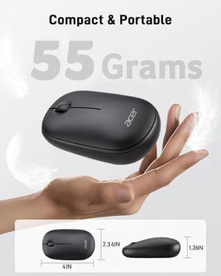 Acer Wireless Bubble Mouse, AMR100, Black, retail pack - 4