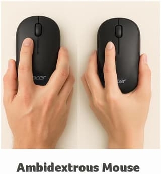 Acer Wireless Bubble Mouse, AMR100, Black, retail pack - 5
