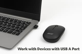 Acer Wireless Bubble Mouse, AMR100, Black, retail pack - 7
