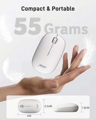 Acer Wireless Bubble Mouse, AMR100, White, retail pack - 3