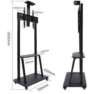 allscreen C1700, 40"-70", TV Mount With Roller, Black — 6