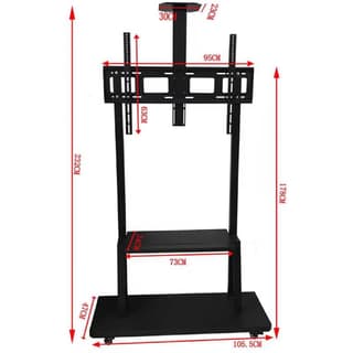 Allscreen C1800, 42"-100", TV Mount With Roller, Black — 3