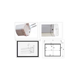 allscreen ELECTRIC PROJECTION SCREEN 240X180CM CMP-12043 HD FABRIC WITH REMOTE CONTROL DIAGONAL 120 INCH / 304 CM — 6