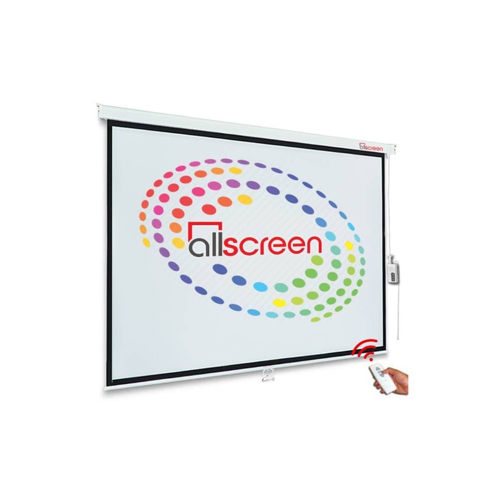 Allscreen ELECTRIC PROJECTION SCREEN 160X160CM HD FABRIC CMP-6363 WITH REMOTE CONTROL 90 inch