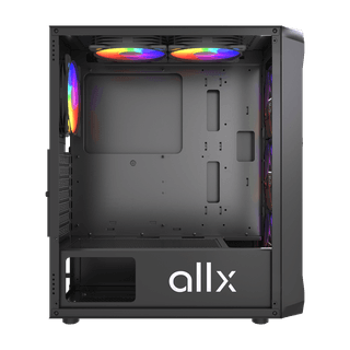 ALLX AX-G2044, Computer Case, ATX, MATX, ITX, USB3.0, USB1.0x2, HD AUDIO, Black — 3