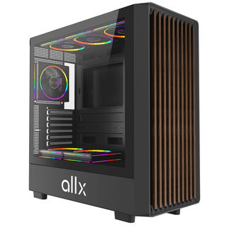 ALLX AX-G2147, Computer Case, EATX, ATX, MATX, ITX, USB 3.0, USB, HD Audio, Black/Brown