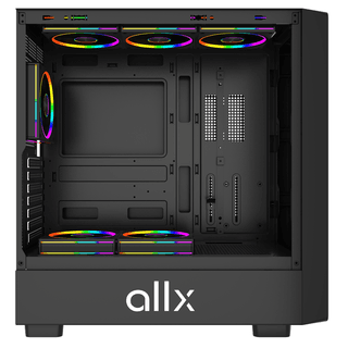 ALLX AX-G2147, Computer Case, EATX, ATX, MATX, ITX, USB 3.0, USB, HD Audio, Black/Brown — 5