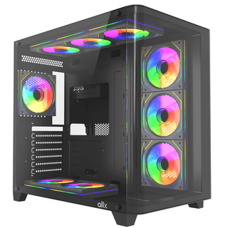 ALLX AX-G2731, Computer Case, ATX, MATX, ITX, USB3.0, USB1.0x2, HD AUDIO, Black