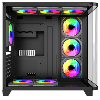 ALLX AX-G2731, Computer Case, ATX, MATX, ITX, USB3.0, USB1.0x2, HD AUDIO, Black — 4