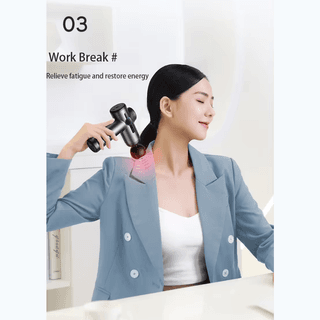 ALLX AXM-324G, 18W, 3200Rpm, Mini Massage Gun, Gray — 4