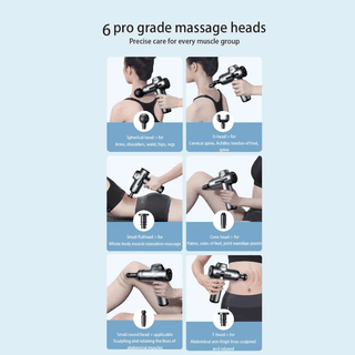 ALLX AXM-324G, 18W, 3200Rpm, Mini Massage Gun, Gray — 6