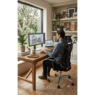 ALLX MS2519A, Office Chair, Black — 4
