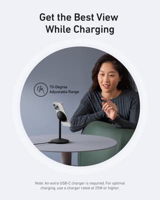Anker MagGo Qi2 Wireless Charging Stand 15W Black A25X1H11