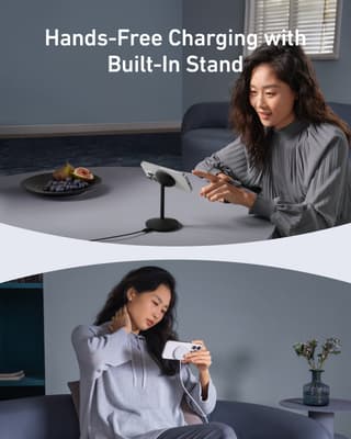 Anker MagGo Qi2 Wireless Charging Stand 15W Black A25X1H11