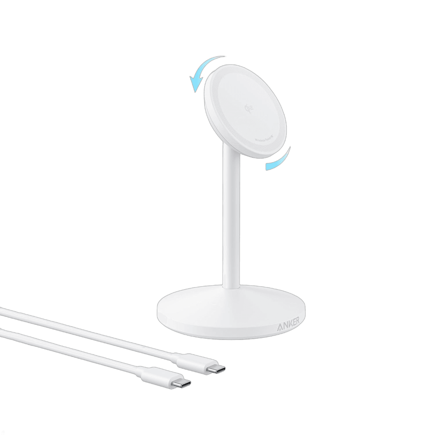 Anker MagGo Qi2 Wireless Charging Stand 15W White A25X1H21