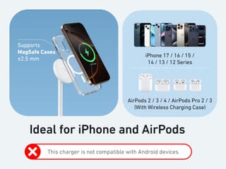 Anker MagGo Qi2 Wireless Charging Stand 15W White A25X1H21