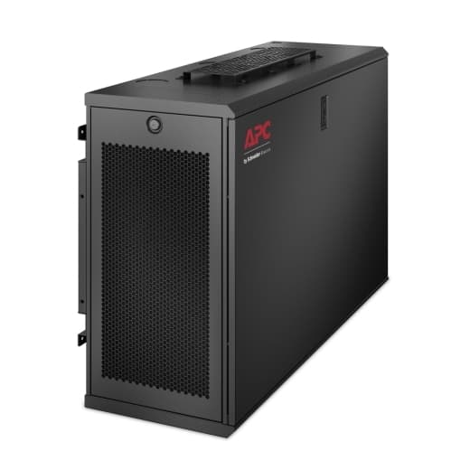 APC NetShelter WX 6U Low-Profile Wall Mount Enclosure 230V Fans with Caster Kit