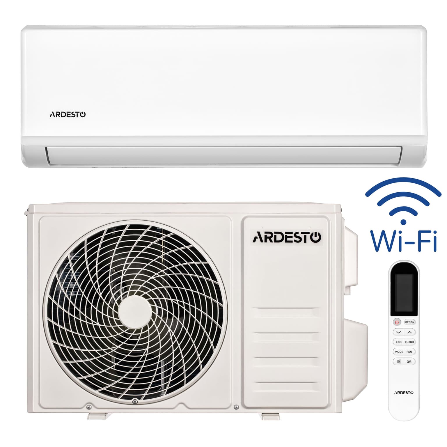 ARDESTO CoolSmart 25m2 inverter 9000BTU 2.5kW A/A -15°C Wi-Fi R32 white