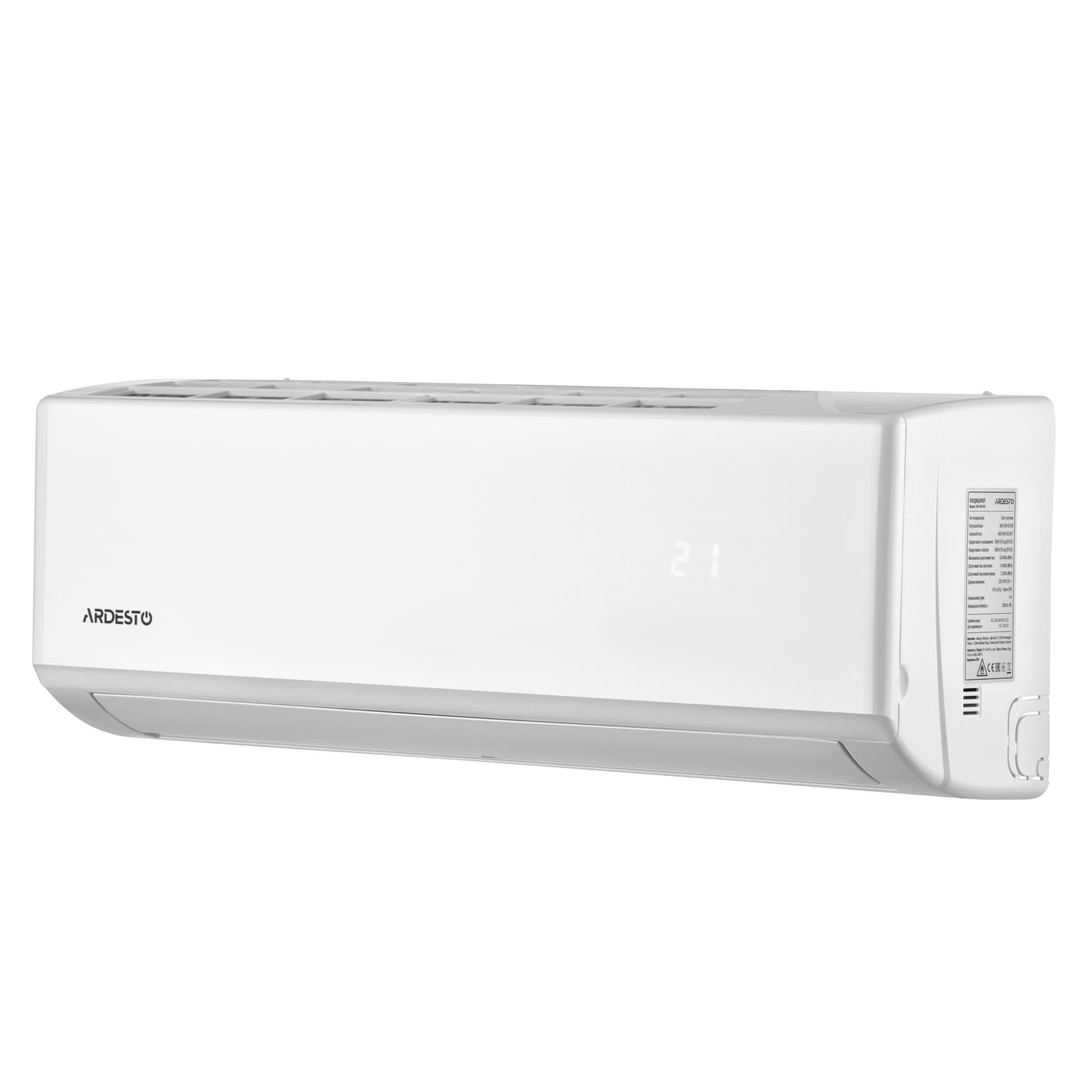 ARDESTO CoolAirLite 70m2 on/off 24000BTU 6.8kW A/A -7°C R32 white