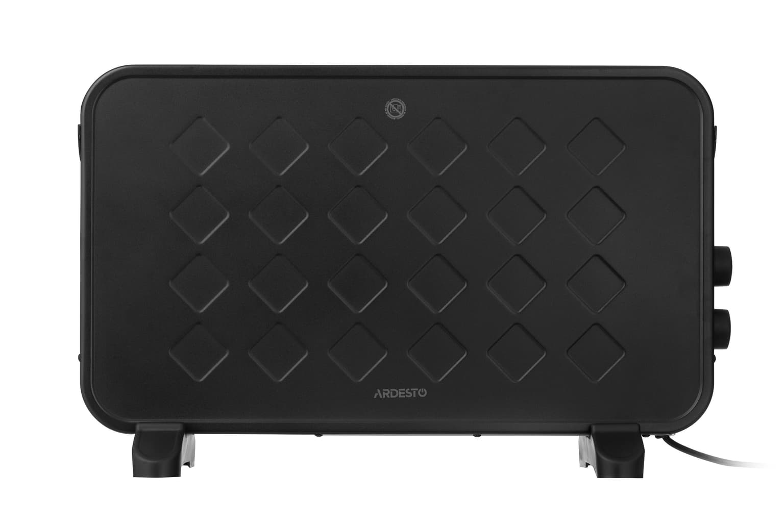 Ardesto Convector, 20m2, 2000w, mechanical control, open heating element, black - 3