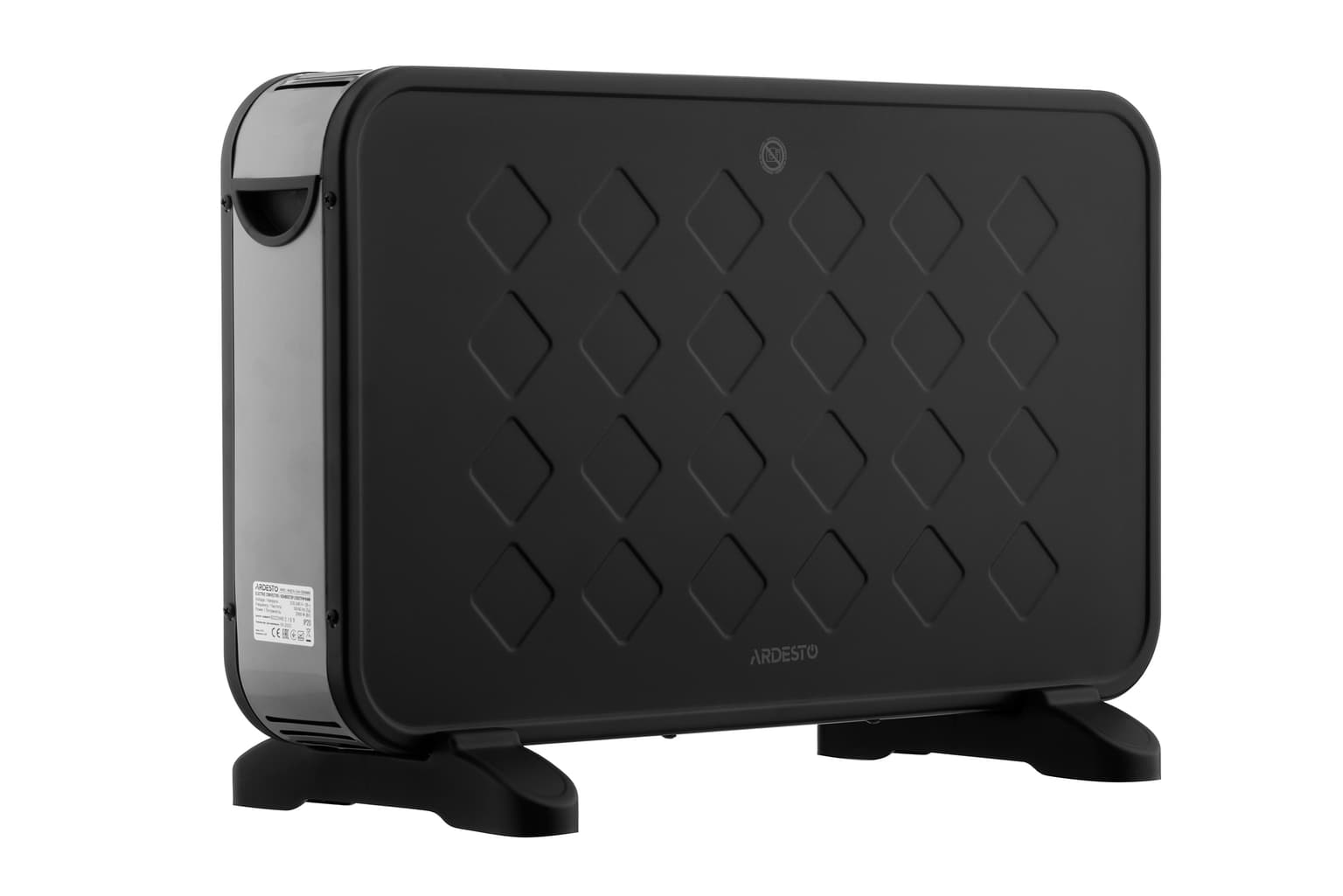 Ardesto Convector, 20m2, 2000w, mechanical control, open heating element, black - 5