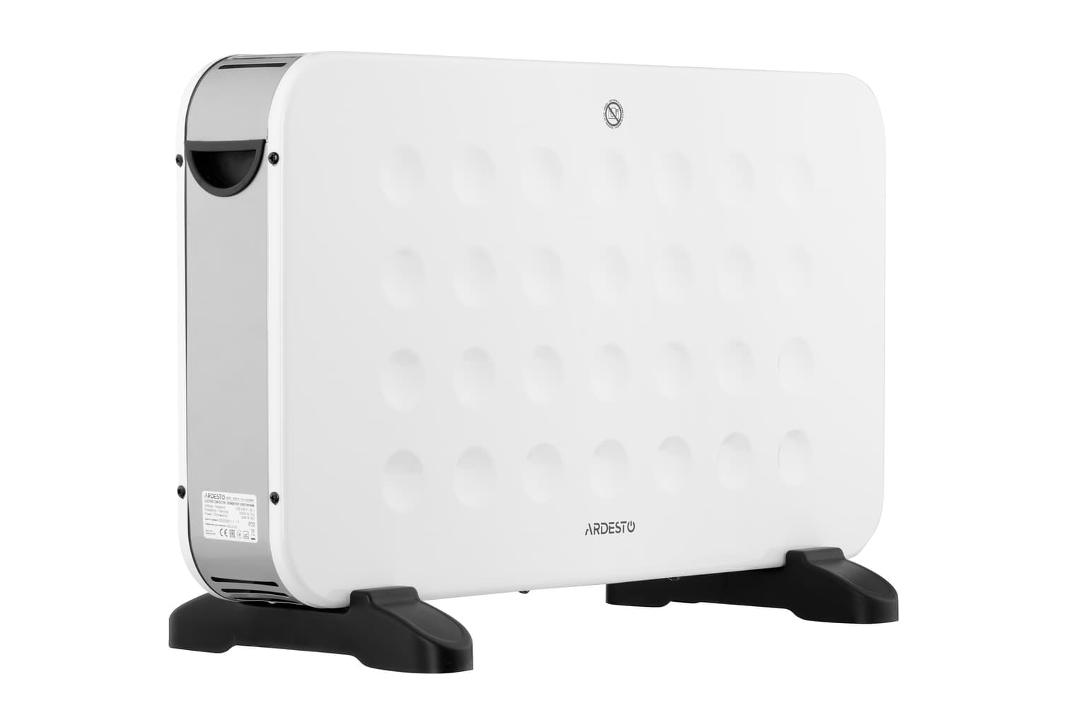 Ardesto Convector, 20m2, 2000w, mechanical control, open heating element, white - 5