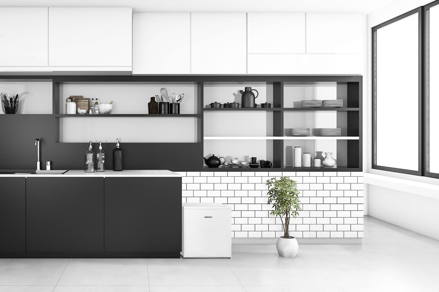 Ardesto Refrigerator mini, 49.2x47.2x4549.2, 43L, A+, ST, white - 2