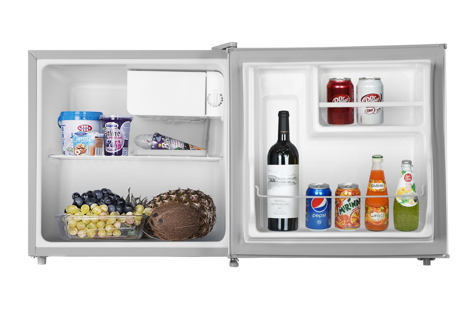 Ardesto Refrigerator mini, 49.2x47.2x45, 43L, A+, ST, silvery - 4