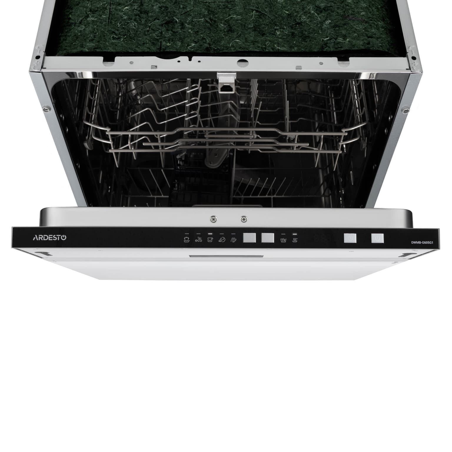 Ardesto Dishwasher built-in, 12 place settings, A++, 60 cm, button control, LED display, floor beam indicator, 5 programs, grey - 5
