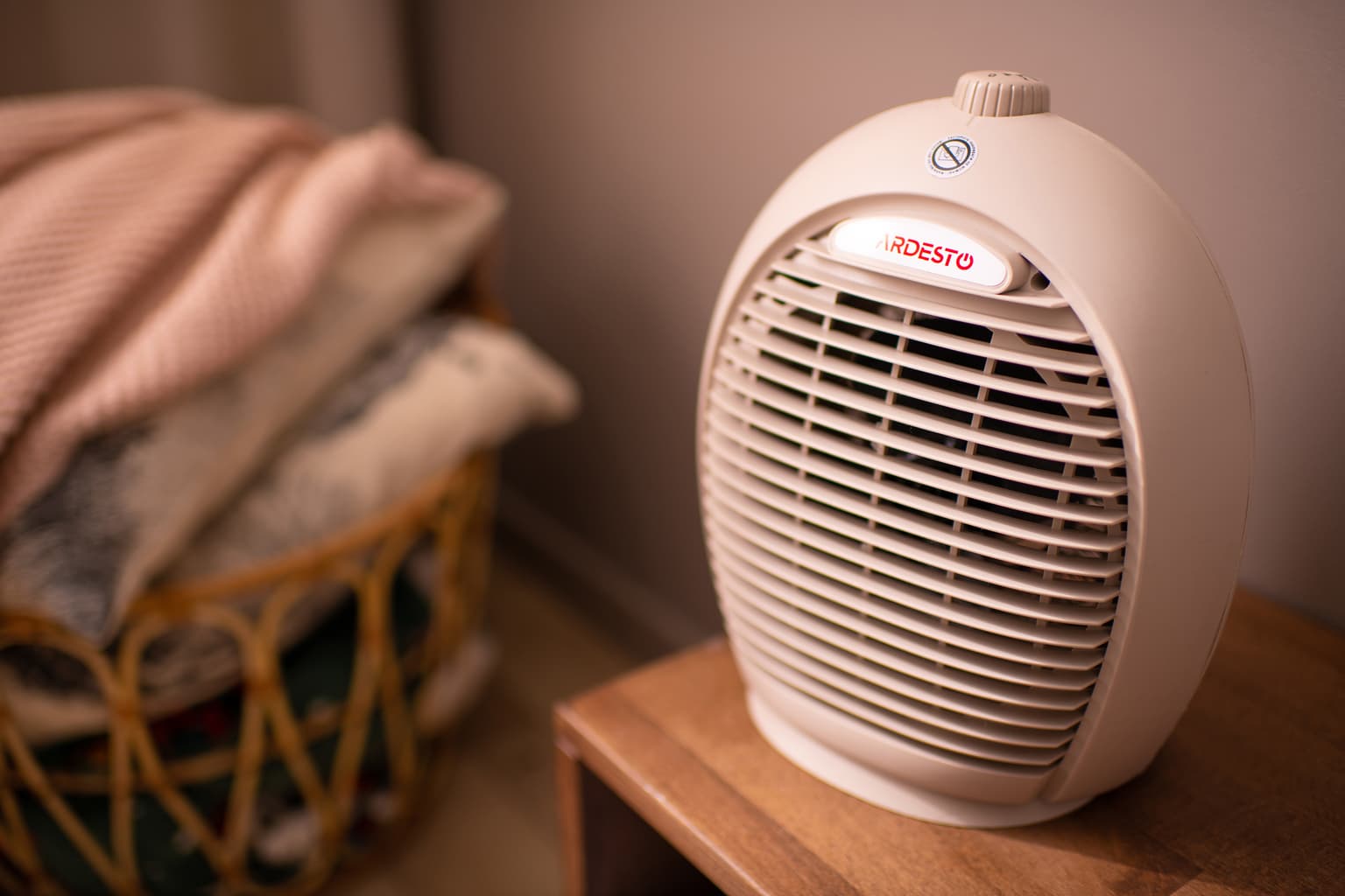 Ardesto Fan heater, 20m2, 2000w, mechanical control, spiral heating element, beige - 2