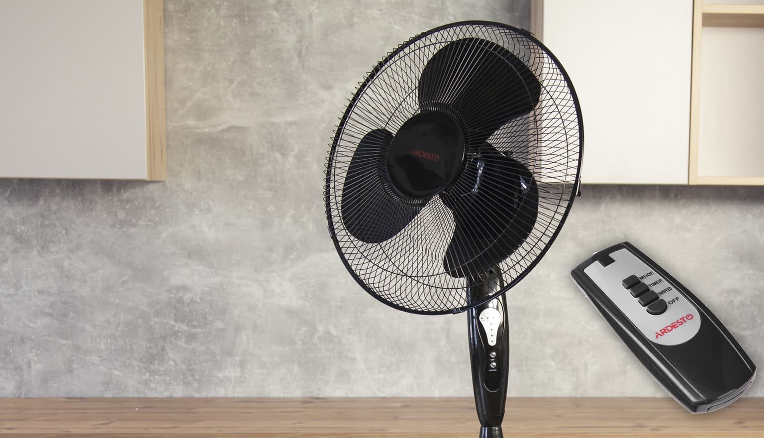 Ardesto Floor fan FN-R1608CB 40cm, 45Bt, remote control, black - 2