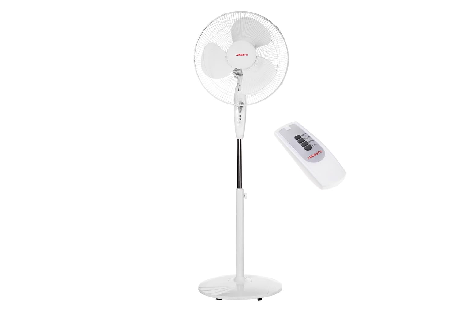 Ardesto Floor fan FN-R1608RW 40cm, 45W, remote control, white