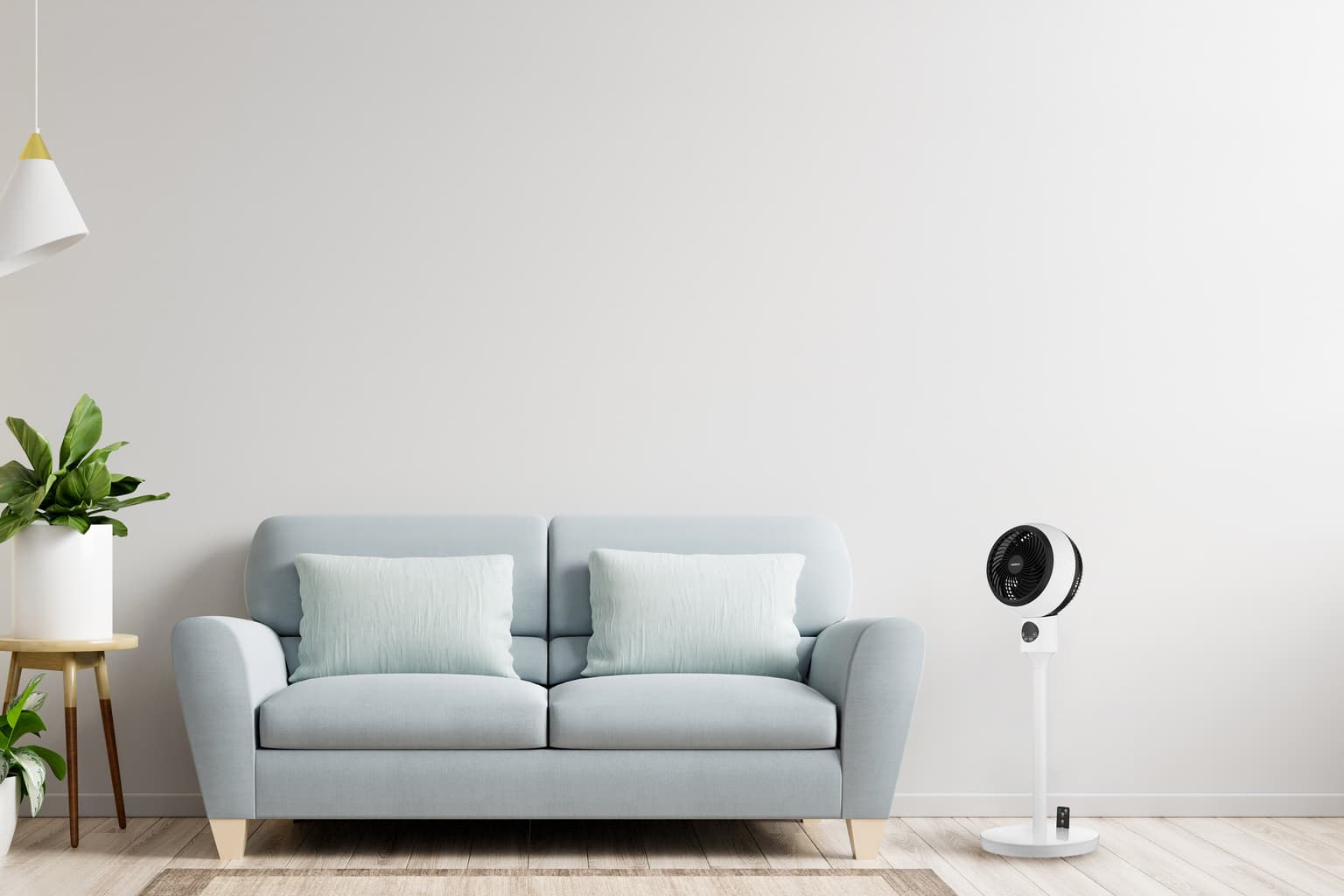 Ardesto Floor fan FNT-C880 50W, remote control, display, black and white - 5