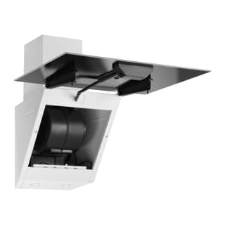 Ardesto Hood Inclined hood HCH-F1300WG, 60cm, 900m3h, glass, 2x1W LED, button, white - 5