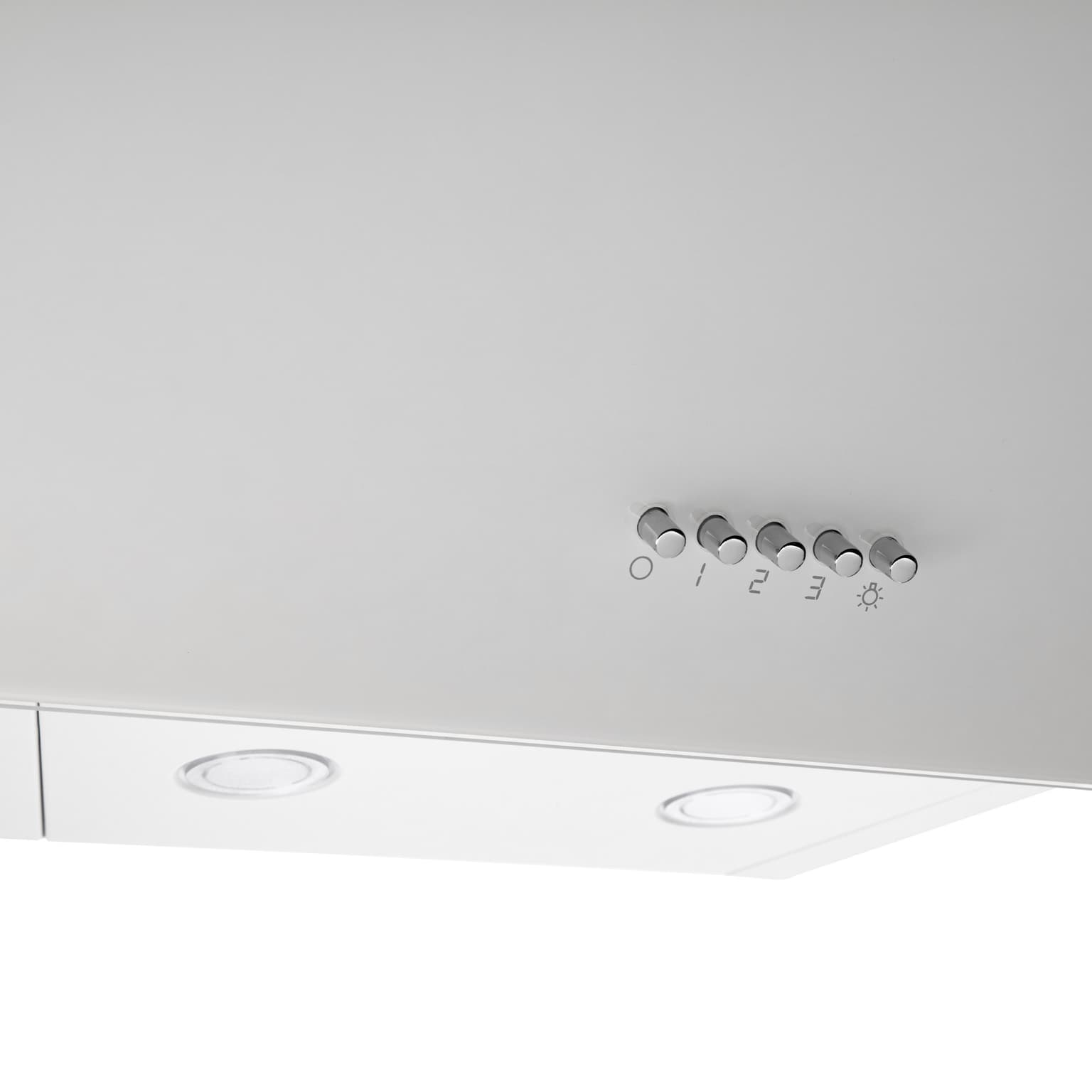 Ardesto Hood Inclined hood HCH-F1300WG, 60cm, 900m3h, glass, 2x1W LED, button, white - 6