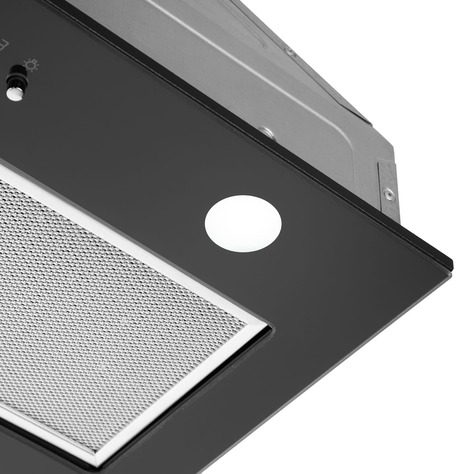 Ardesto Hood integrated HFI-F900GBL, 52cm, 700m3h, glass, 2x1W LED, button, black - 6