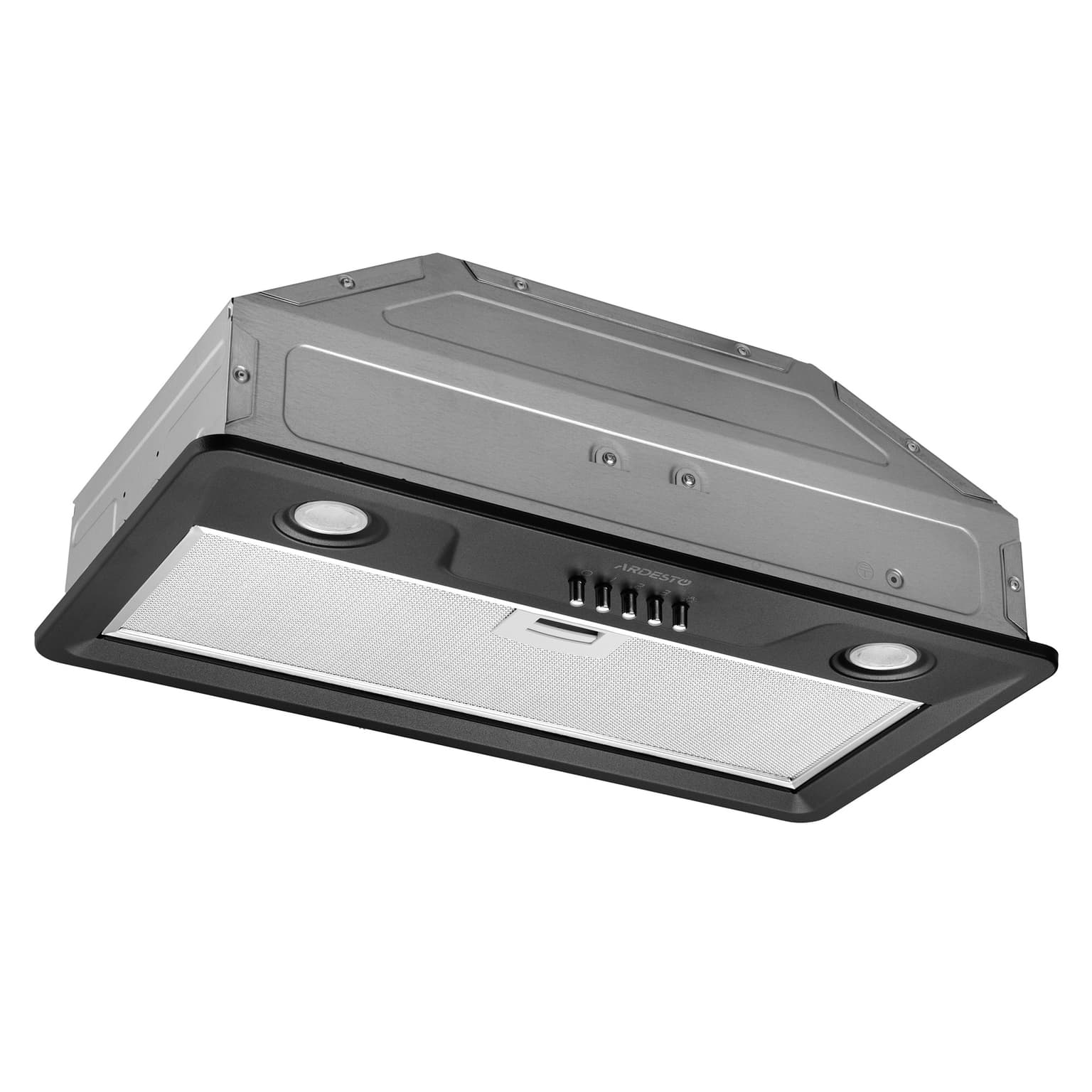 Ardesto Hood integrated HFI-F900MBL, 52cm, 700m3h, metal, 2x1W LED, button, black - 3