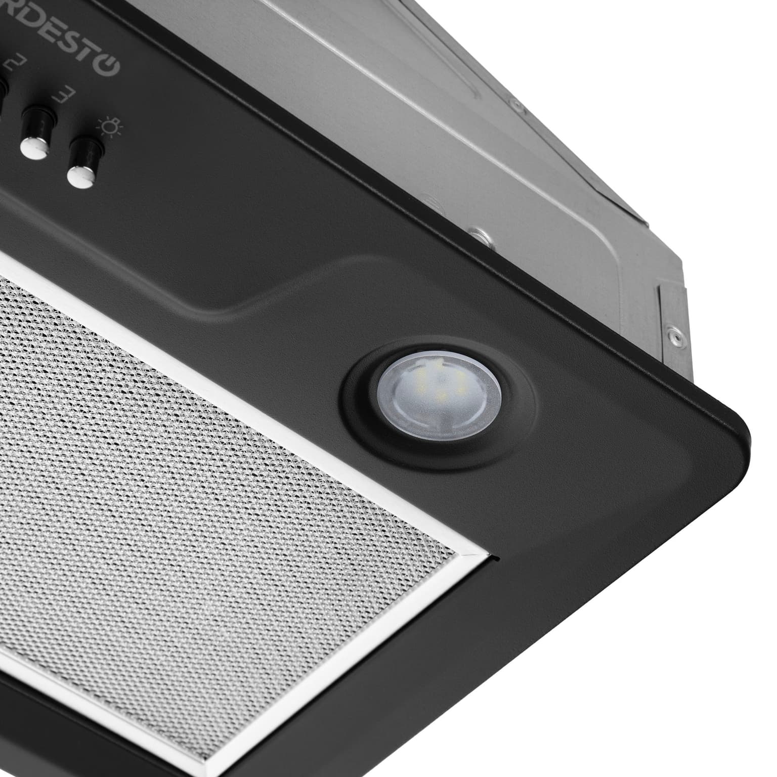 Ardesto Hood integrated HFI-F900MBL, 52cm, 700m3h, metal, 2x1W LED, button, black - 5